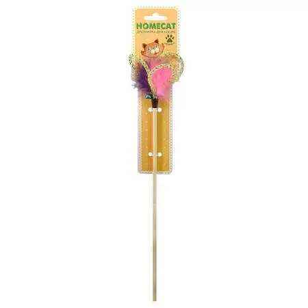 Купить homecat Дразнилка для кошек Цветок из перьев с пружинками
