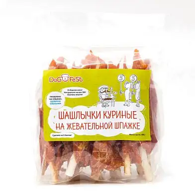 Dog Fest лакомство для собак Шашлычки куриные на жевательной шпажке